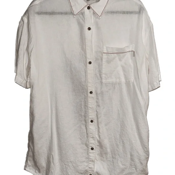 Brixton Condesa Linen Blend Shirtdress Embroidered - Picture 6 of 8